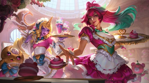 Sivir and Soraka Cafe Cuties HD