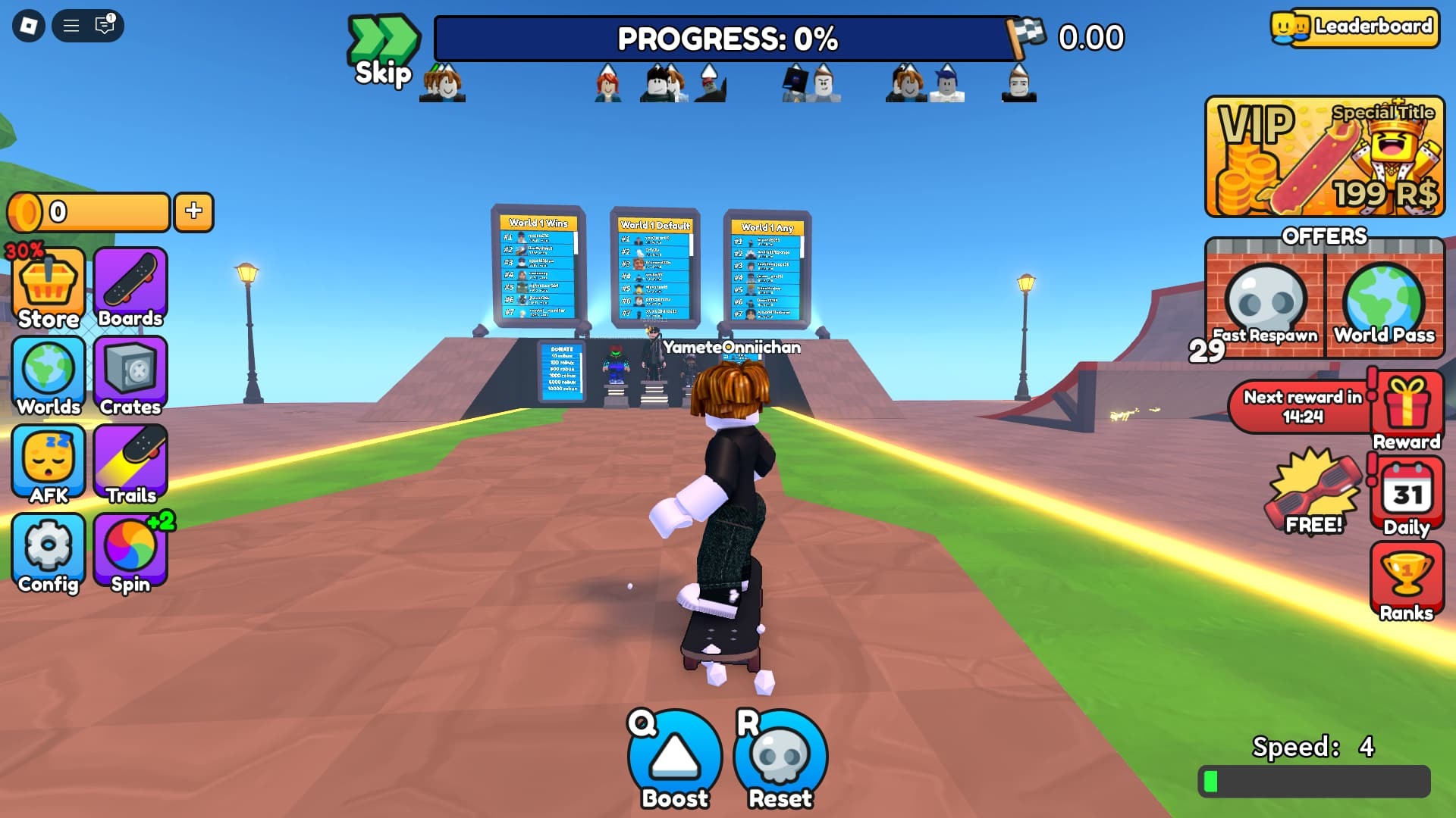 Skateboard Obby active codes