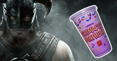 Skyrim X Grimace Shake