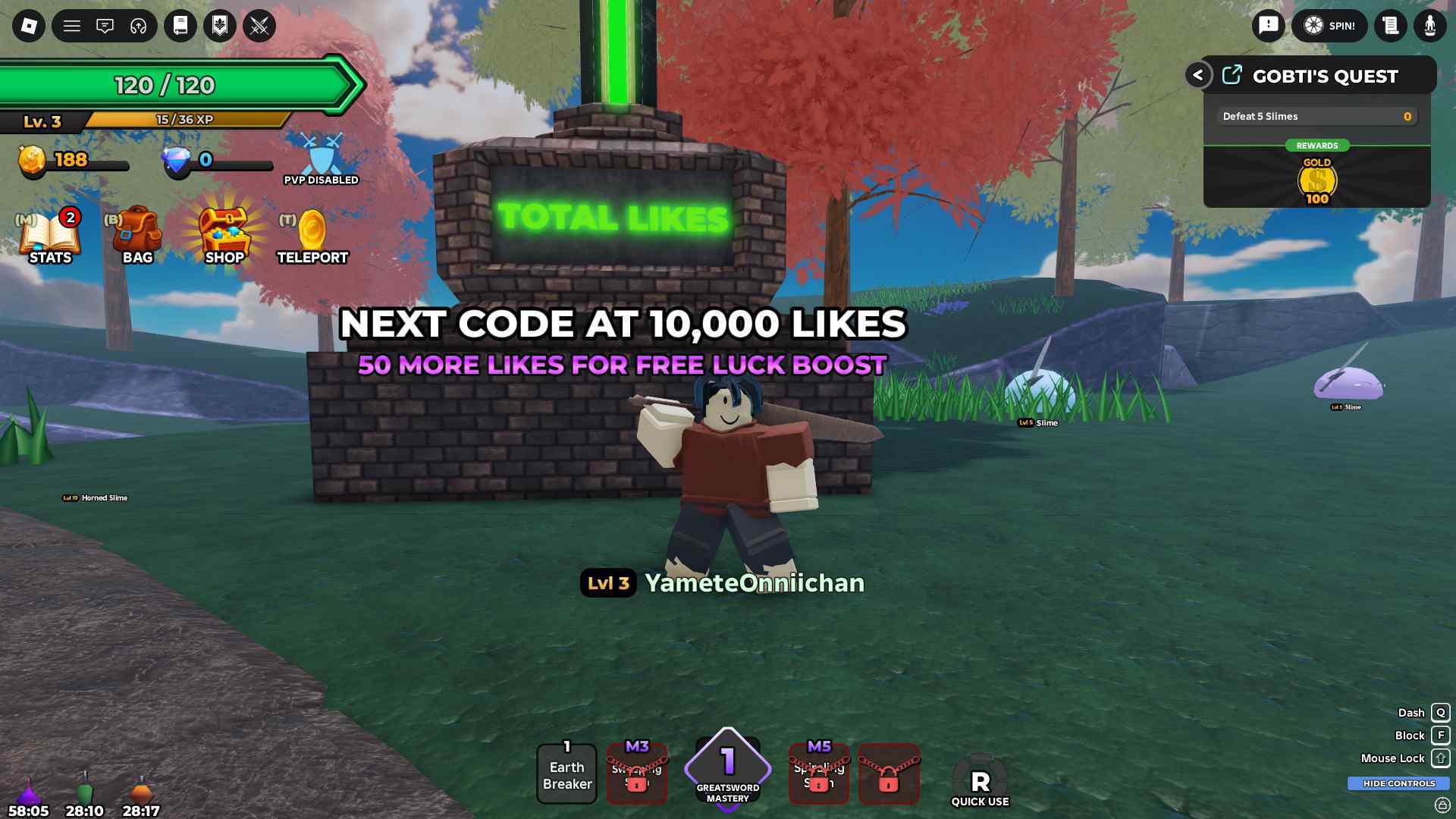 Slime Seas More Codes