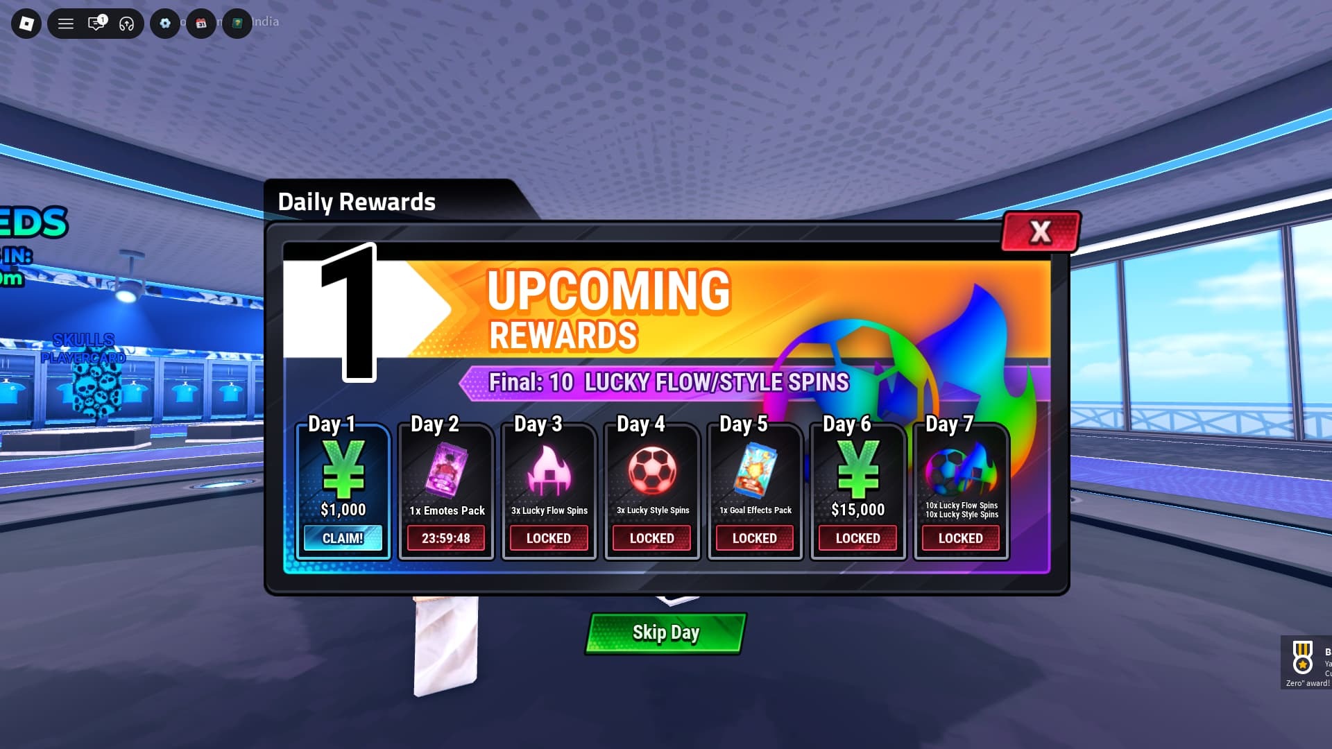 Soccer Zero more rewards