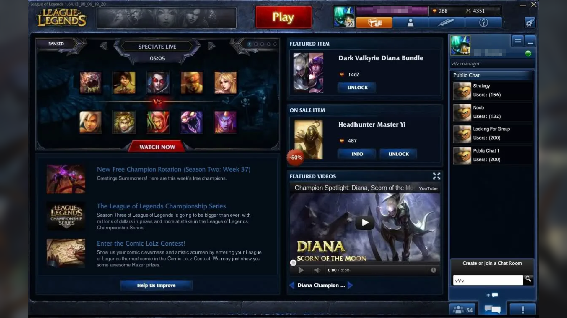 Spectate Live League