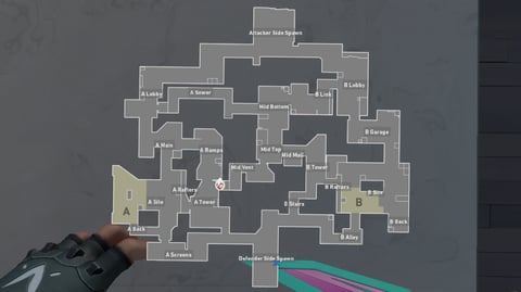 Valorant Map Guide: Callouts and locations of Split - Millenium