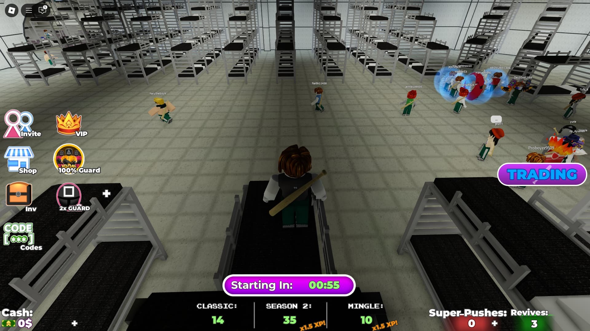 Squid Game Active Codes