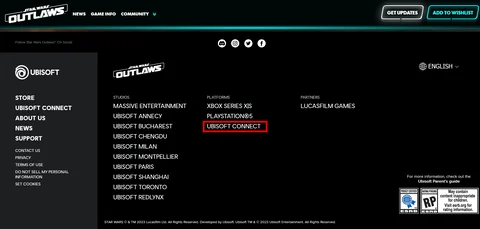 Star Wars Outlaws Ubisoft connect only