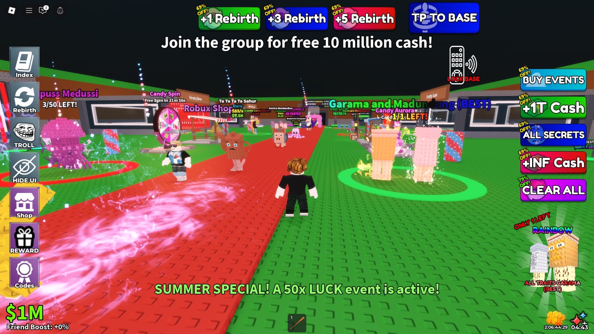 Steal Aa Brainrot more codes