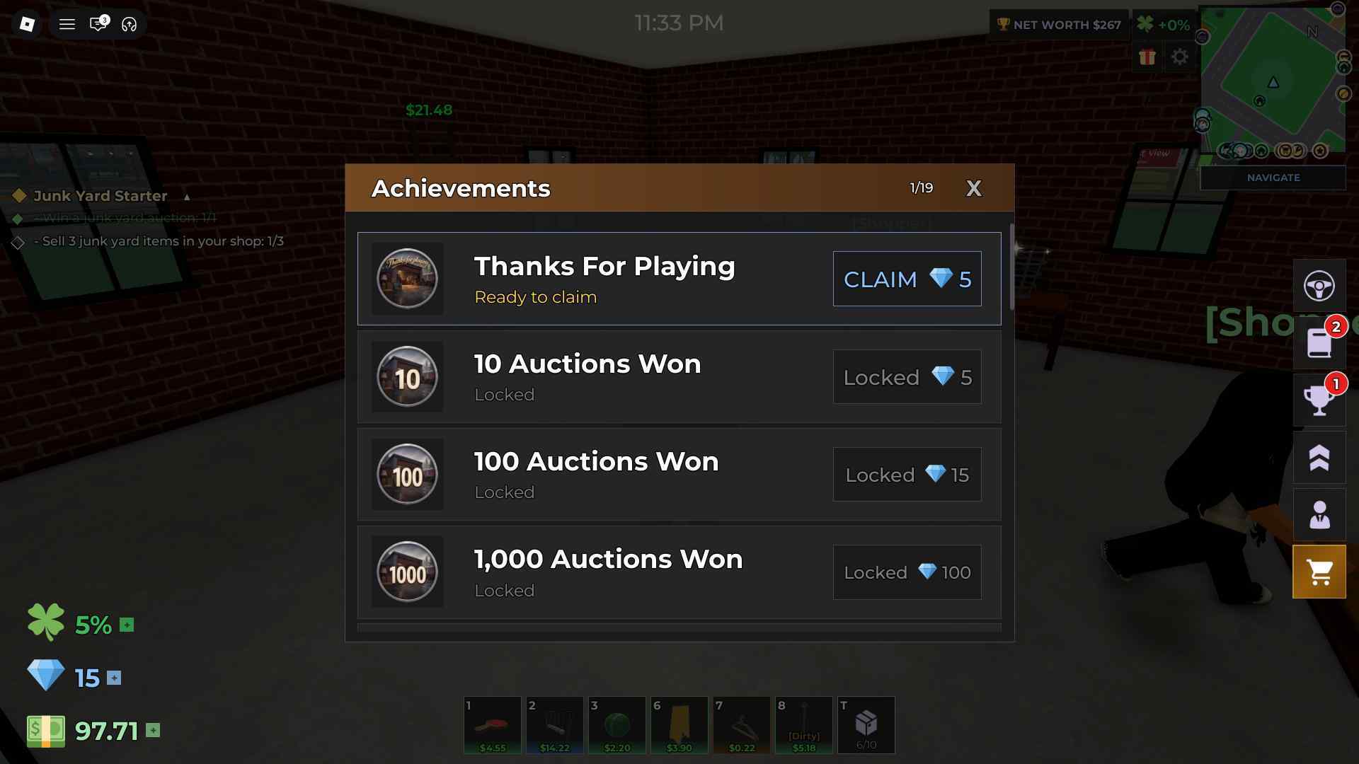 Storage Hunters Achievement