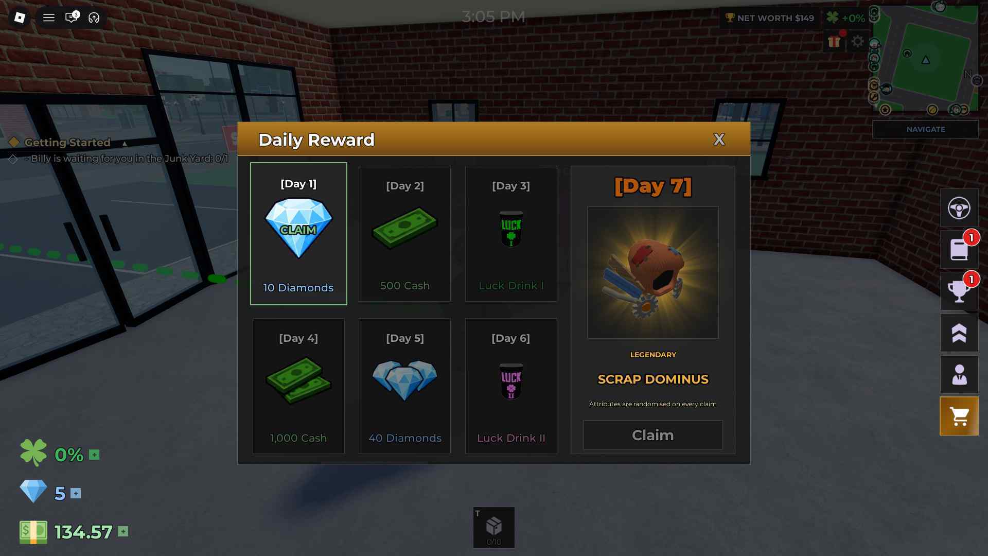 Storage Hunters Daily Rewards