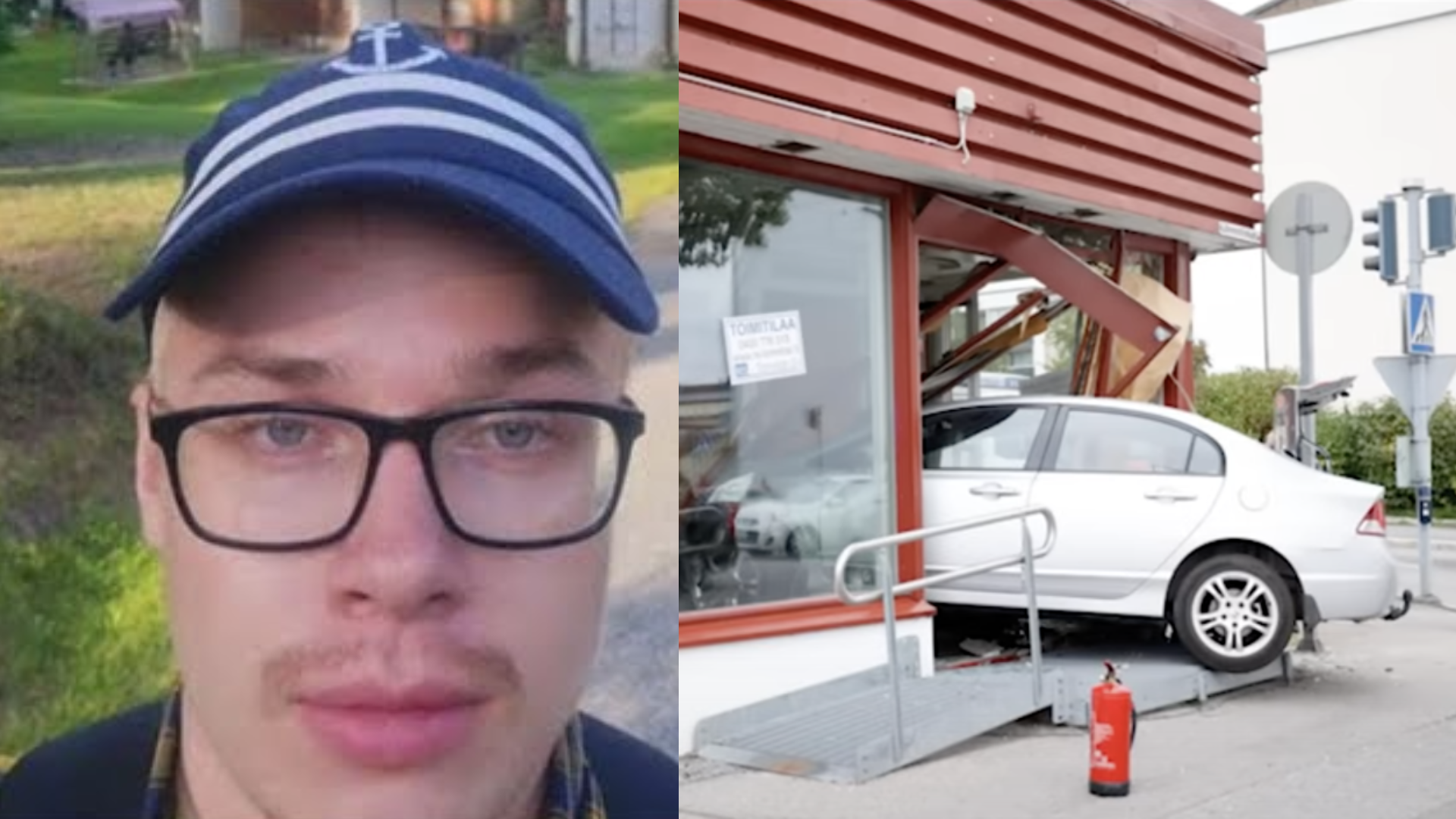 Streamer Faehrt Mit Auto In Laden