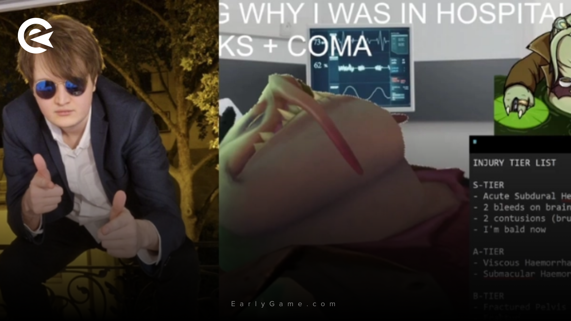 Streamer fällt