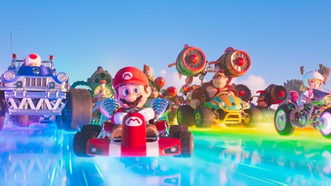 Super Mario Bros Movie Karting Scene