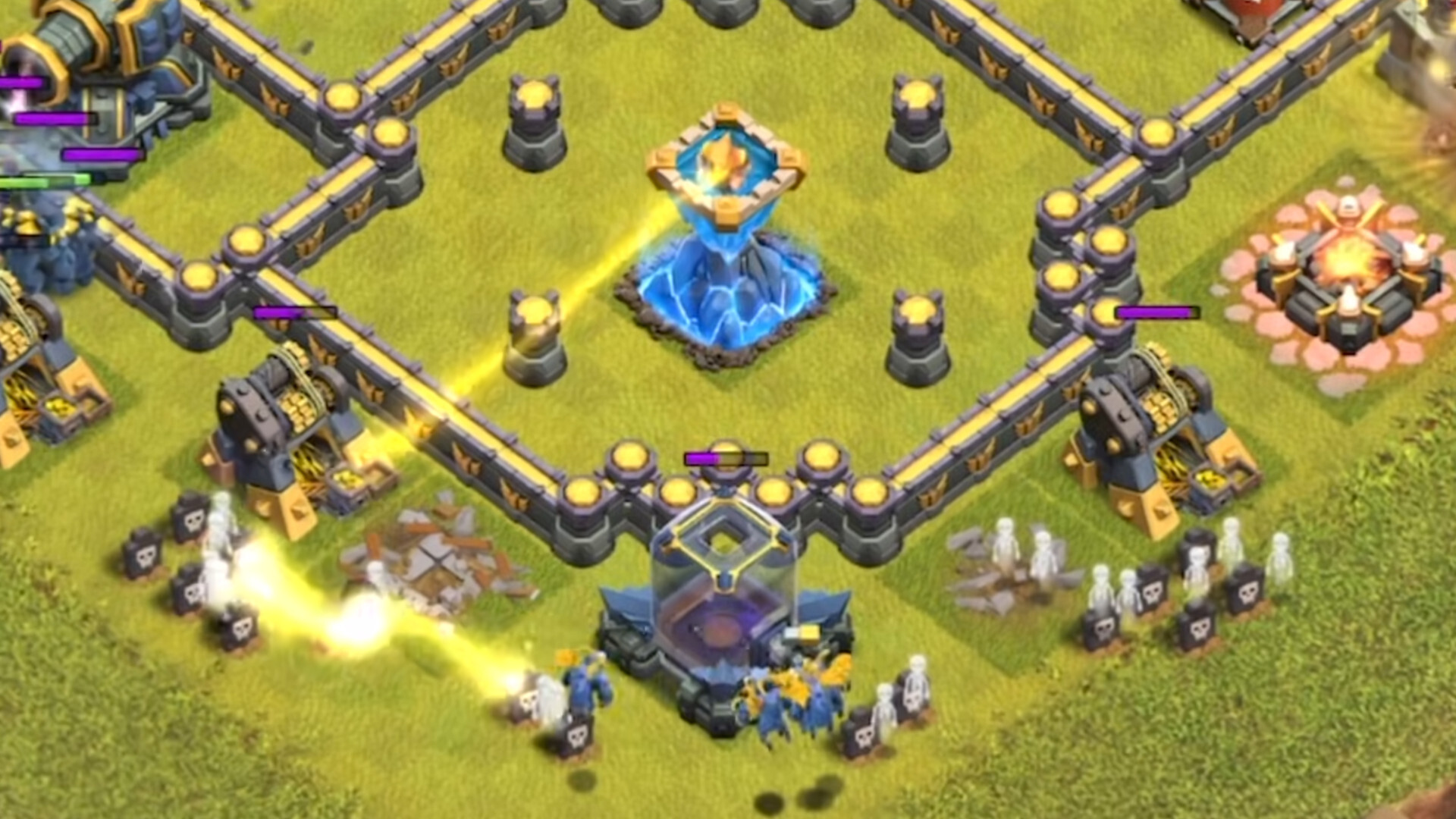 Super Wizard Tower Attack Clash of Clans