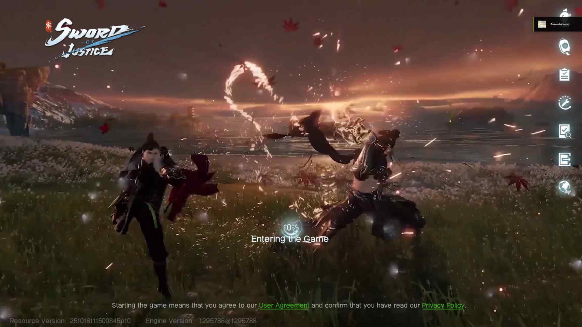 Sword of Justice Class Selection