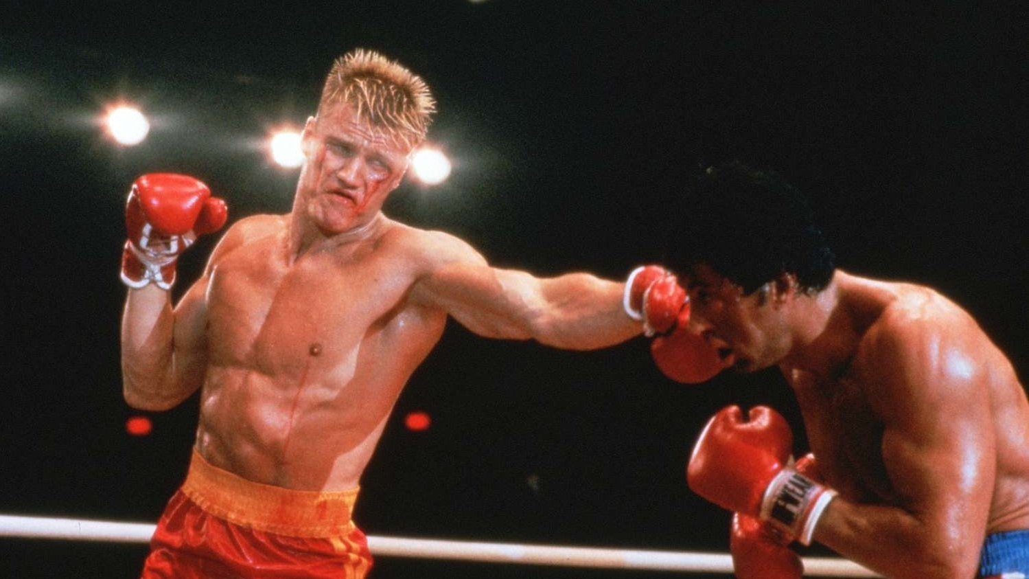 Sylvester Stallone Rocky IV 1985 fight 1
