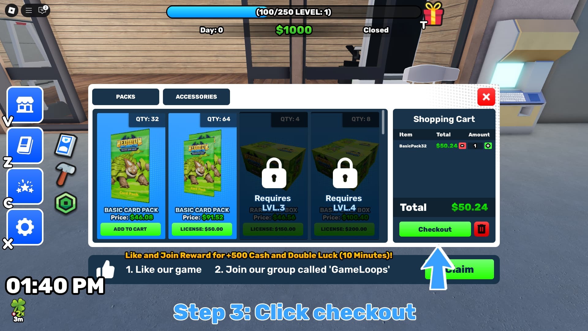 TCG Card Shop Simulator get more codes