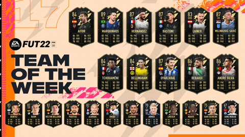 TOTW 17 FIFA 22 Ultimate Team