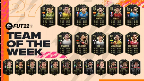 TOTW 27 Ultimate Team FIFA 22