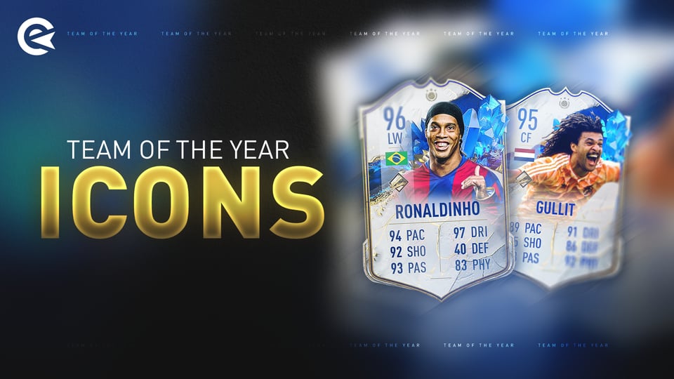 FIFA 23 Ultimate Team Ronaldinho TOTY Icon card gigante –