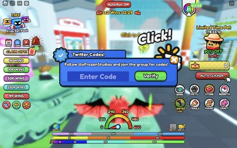 ALL NEW *SECRET* CRAFT UPDATE CODES in RACE CLICKER CODES (Race Clicker  Codes) 