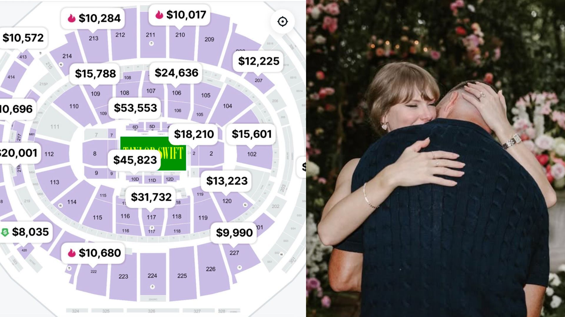 Taylor Swift Wedding Prices X and Instagram