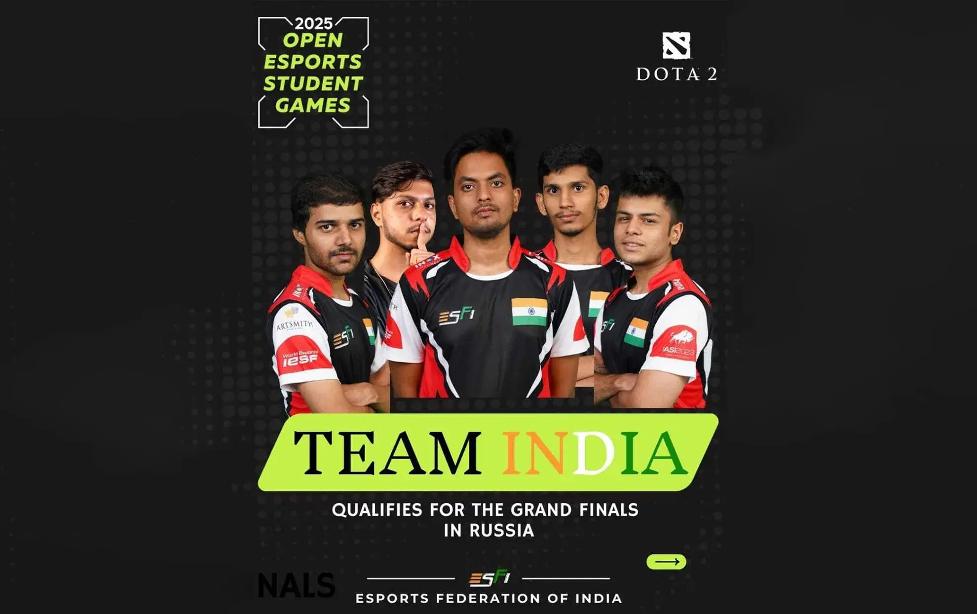 Team India Moves to DOTA 2 OXY25 Grand Finals Russia