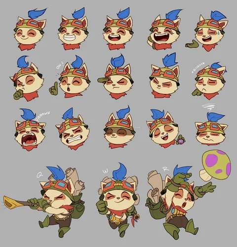 Teemo emotions rework