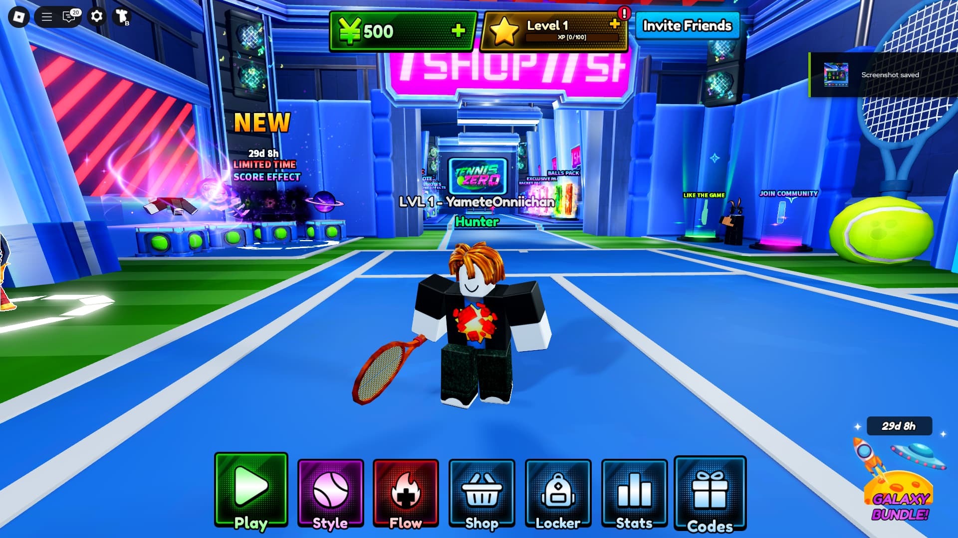 Tennis Zero expired codes