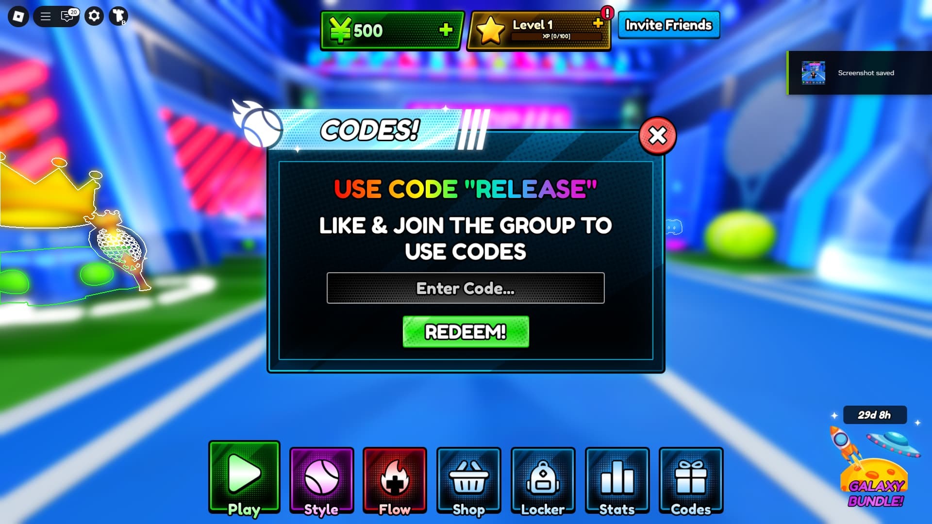 Tennis Zero how to redeem codes