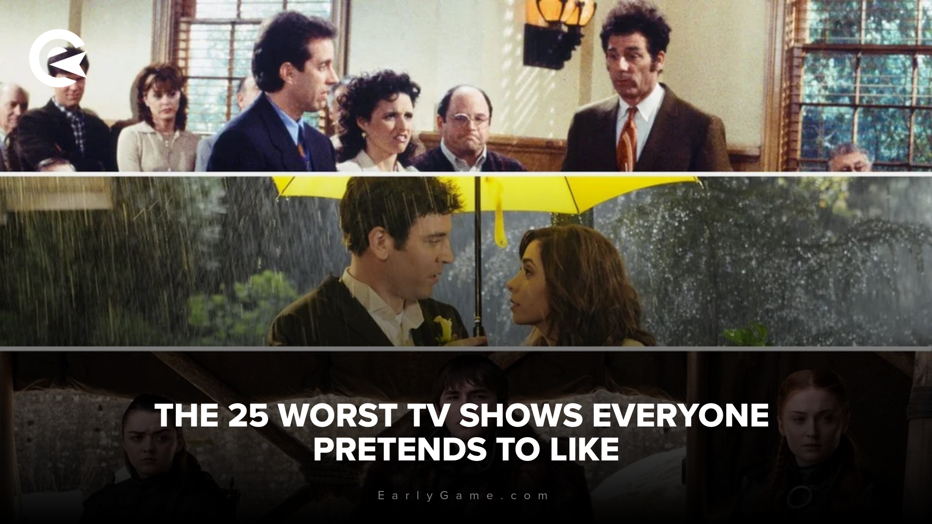 The 25 worst TV shows everyone pretends to like