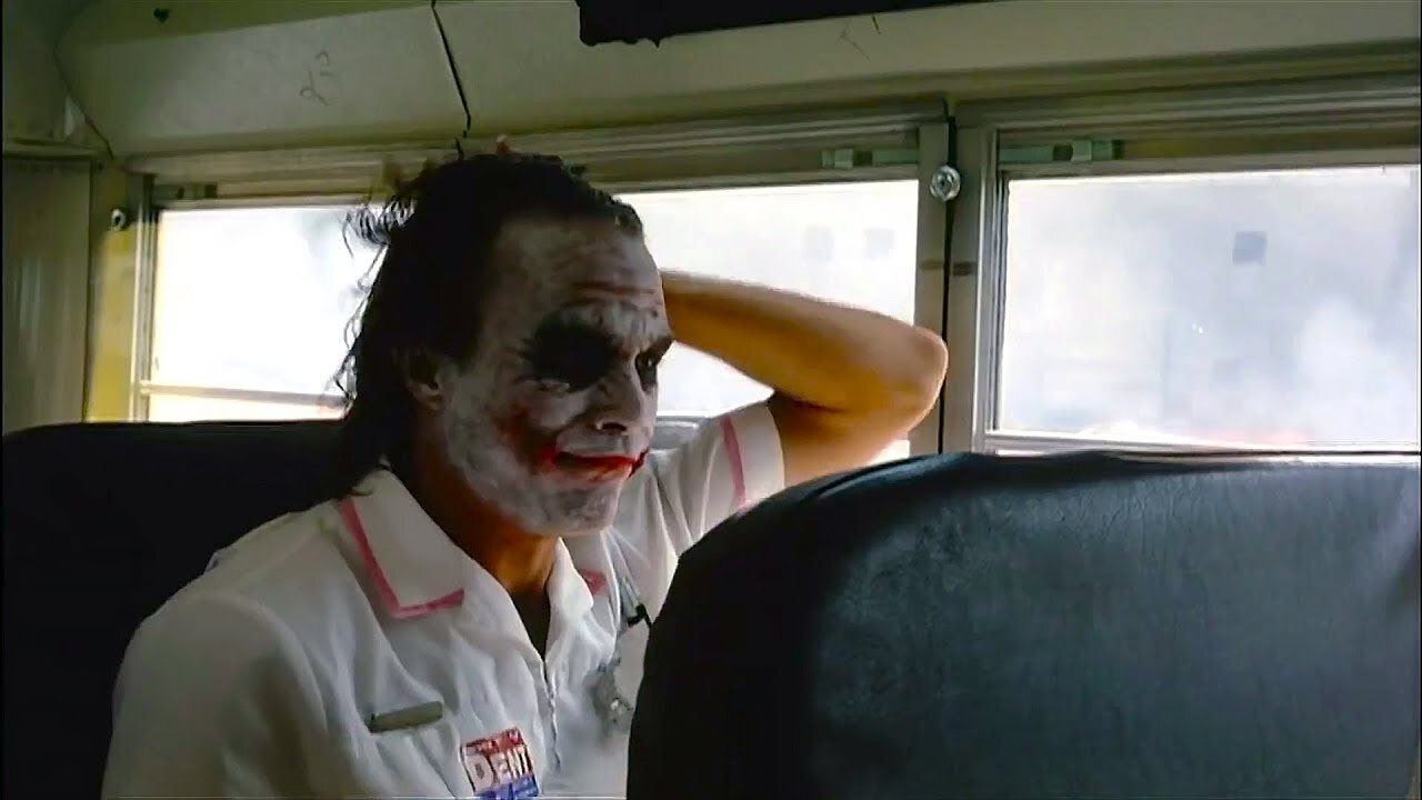 The Dark Knight 2008 Joker Bus