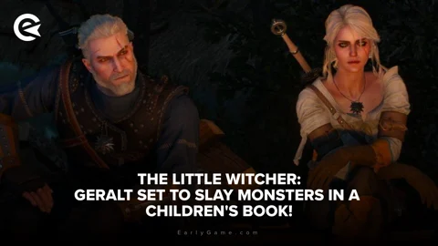 The Little Witcher Geralt set to slay monsters in a childrens book