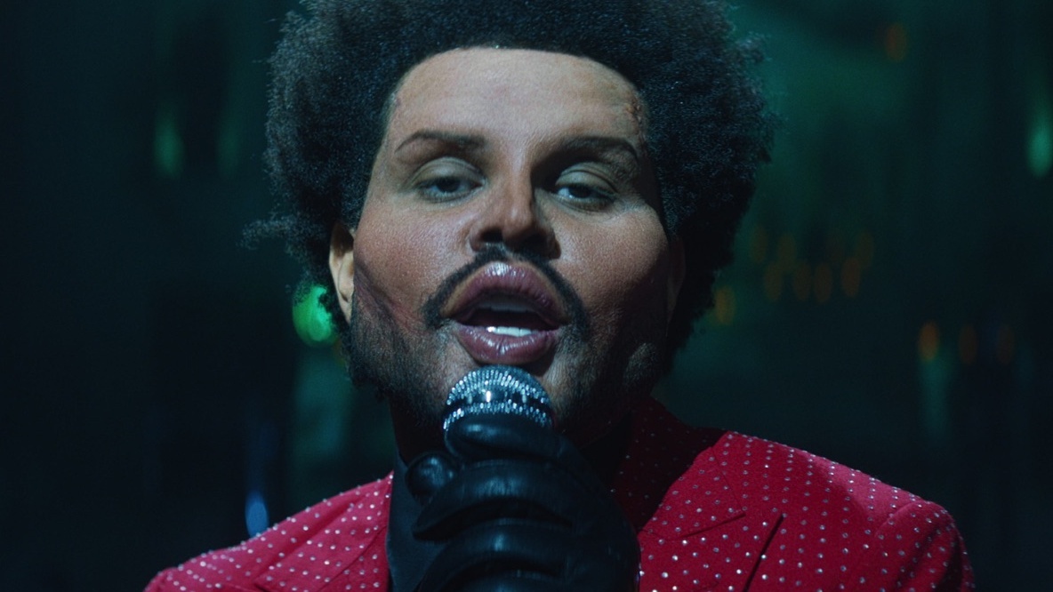 The Weeknd music video 2025 Big Sleep cropped processed by imagy