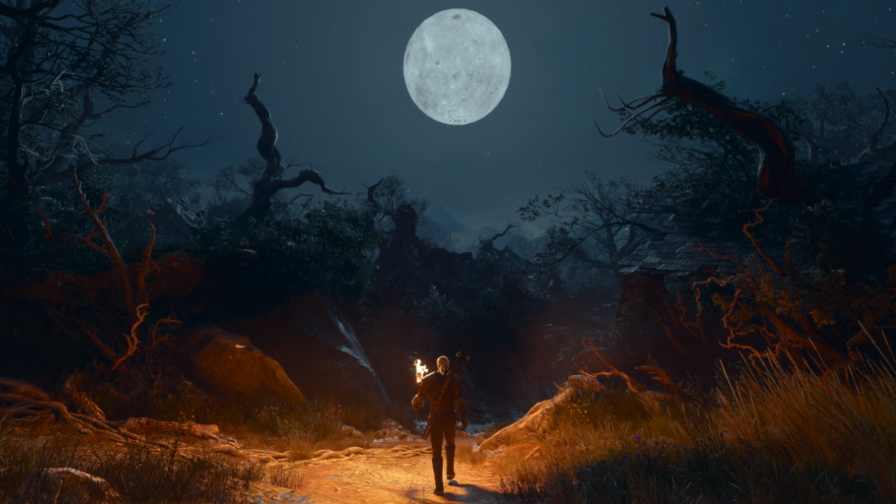 The Witcher 3 Wallpaper Fire