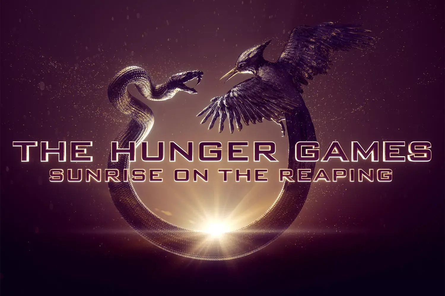The hunger games sunrise on the reaping teaser logo