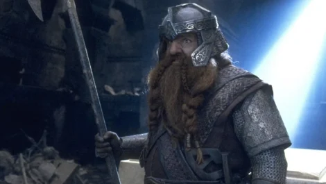 The tallest actor in the cast played Gimli the Dwarf