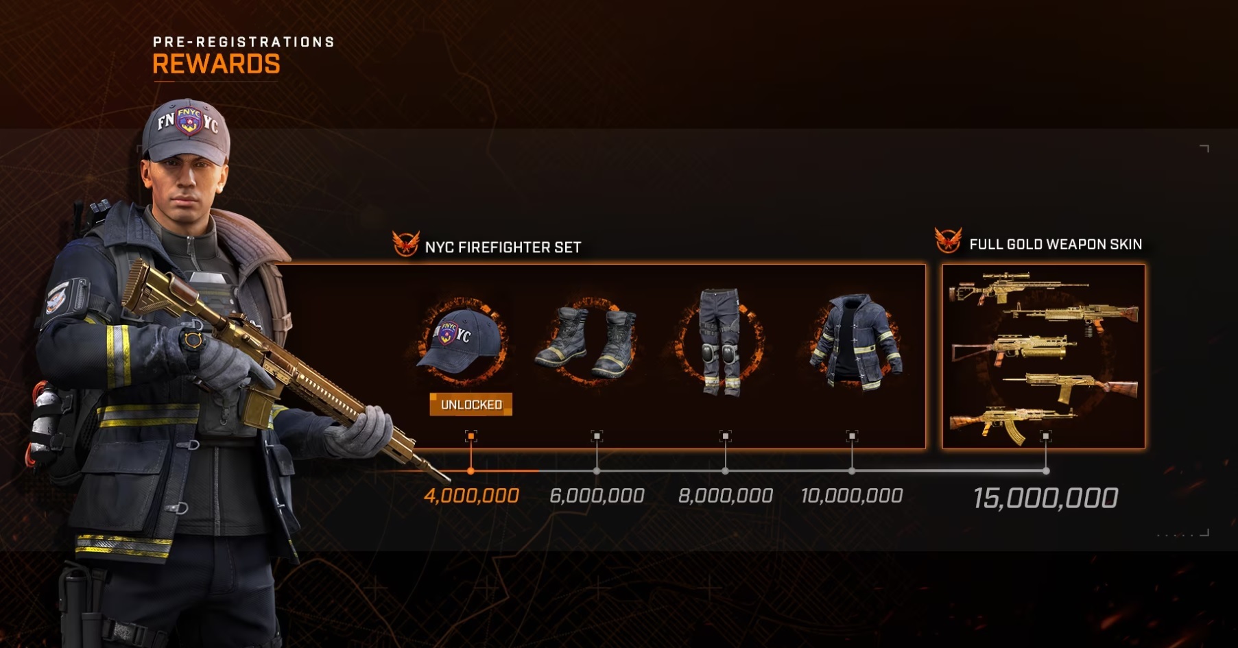 The Division Resurgence Pre Reg Milestone Rewards