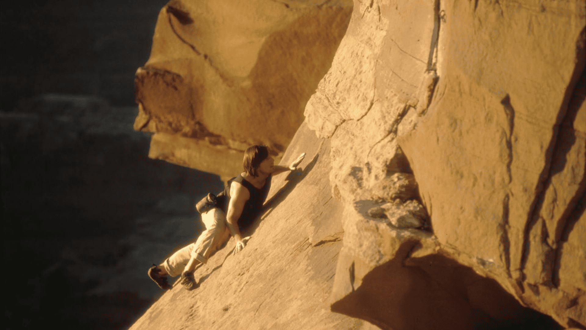 Tom Cruise Mission Impossible II 2000 cliff scene