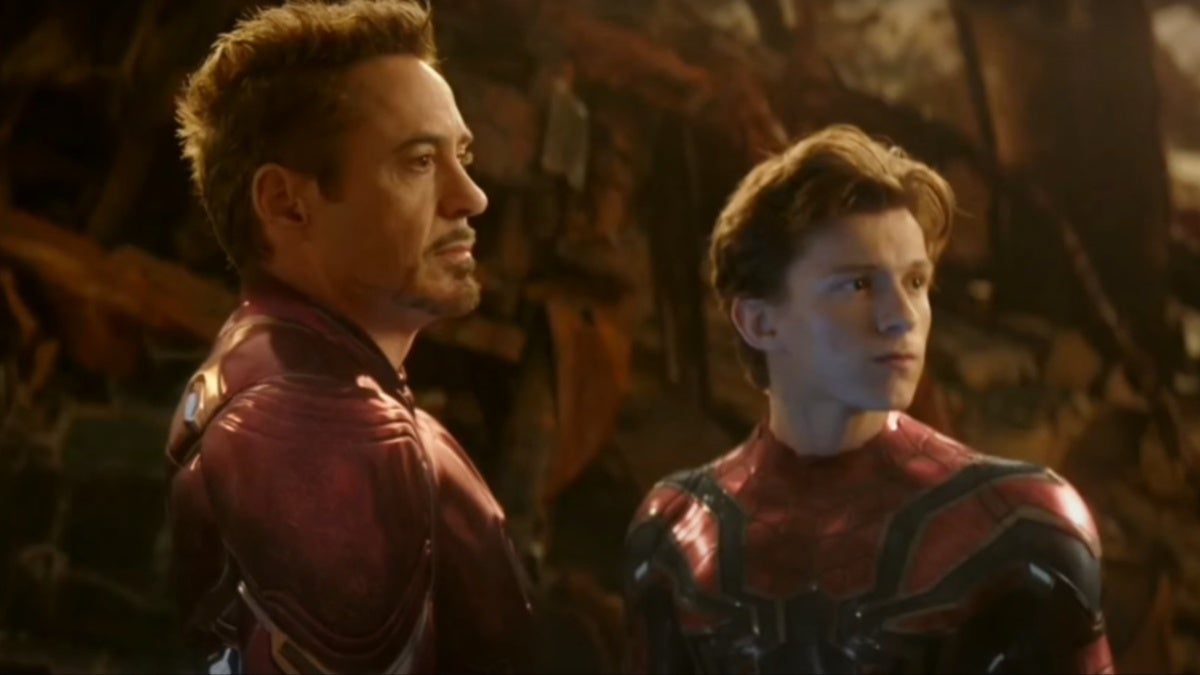Tom Holland and Robert Downey Jr