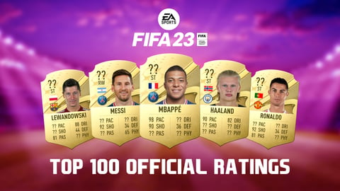 أعلى 100 تقييم FIFA 23