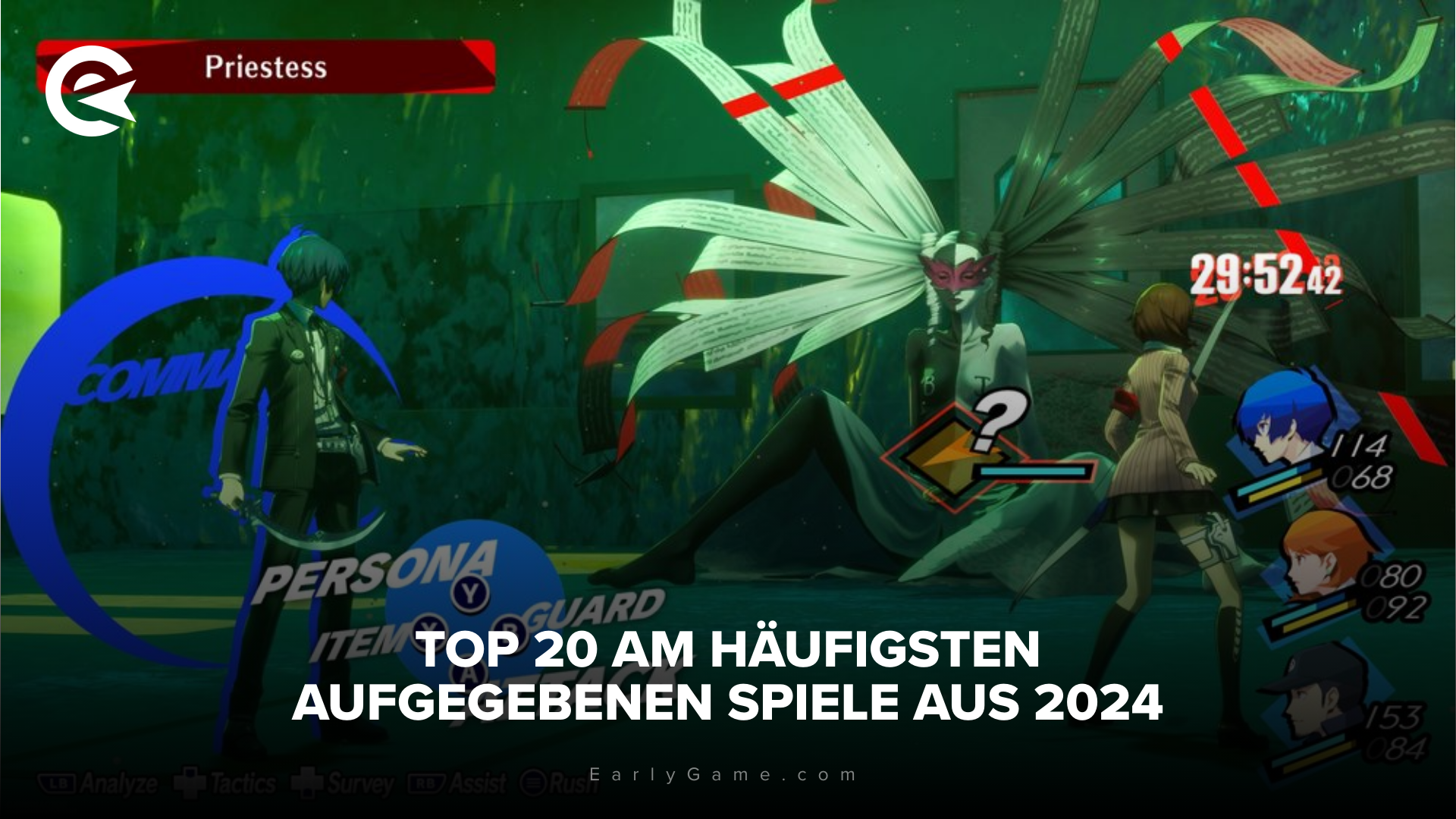 Top 20 aufgegebenen Spiele 2024