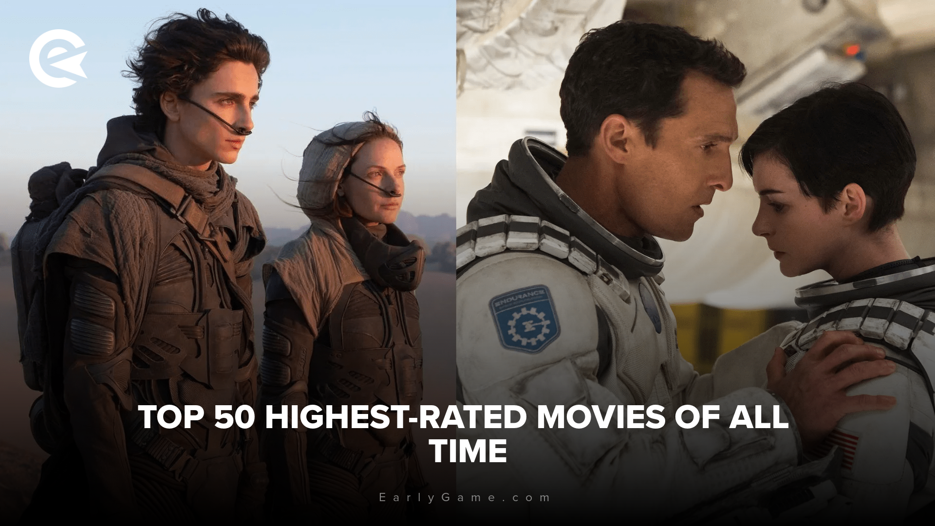 Top 50 highest rated movies of all time