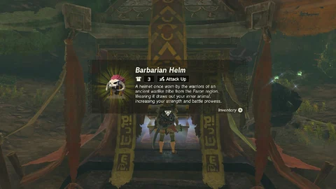 Tot K Barbarian Helm Stats