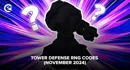 Tower Defense RNG Codes November 2024