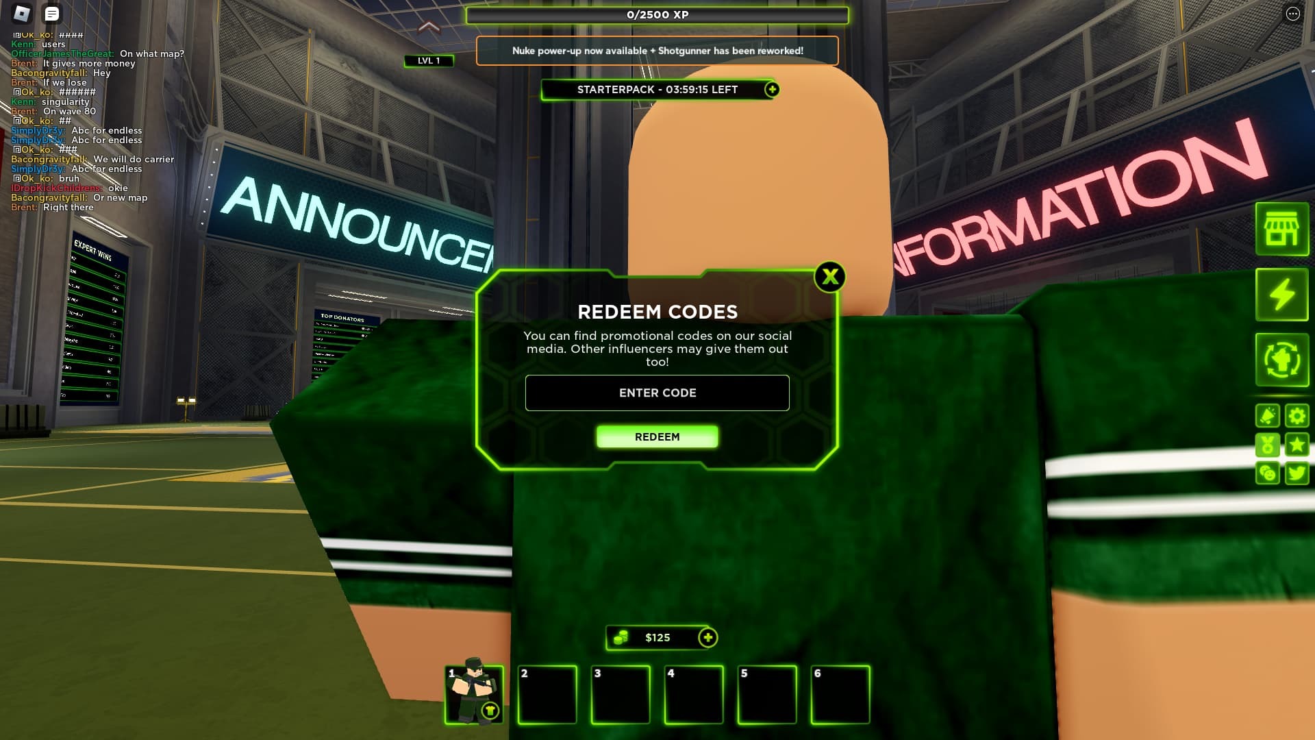 Tower Defense X how to redeem codes