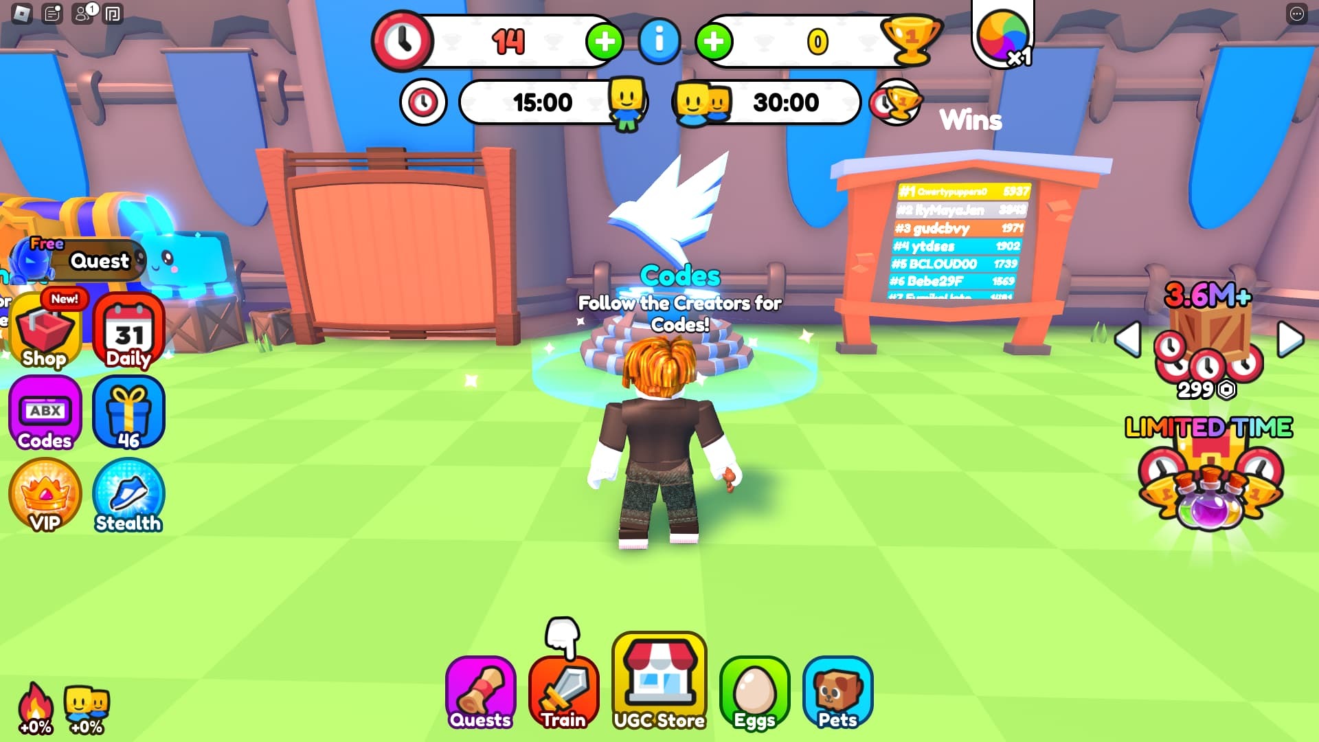 Train for UGC how to get more codes