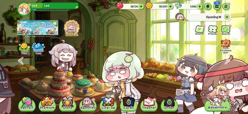 Trickcal Chibi Go Menu