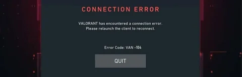 VAN104 Error Code