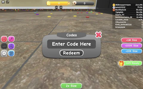 Vacuum Eating Simulator redeem codes