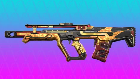 Valorant Glitchpop Collection Bulldog Gold Variant