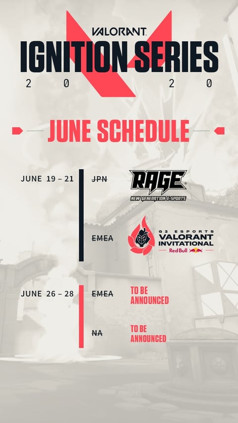 Valorant Ignition Series Schedule